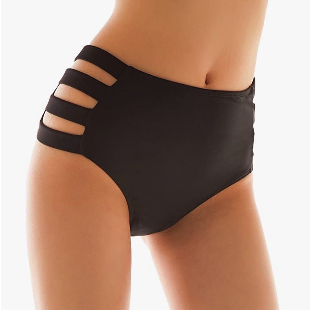 NWT High Rise Small Black Bikini Bottom